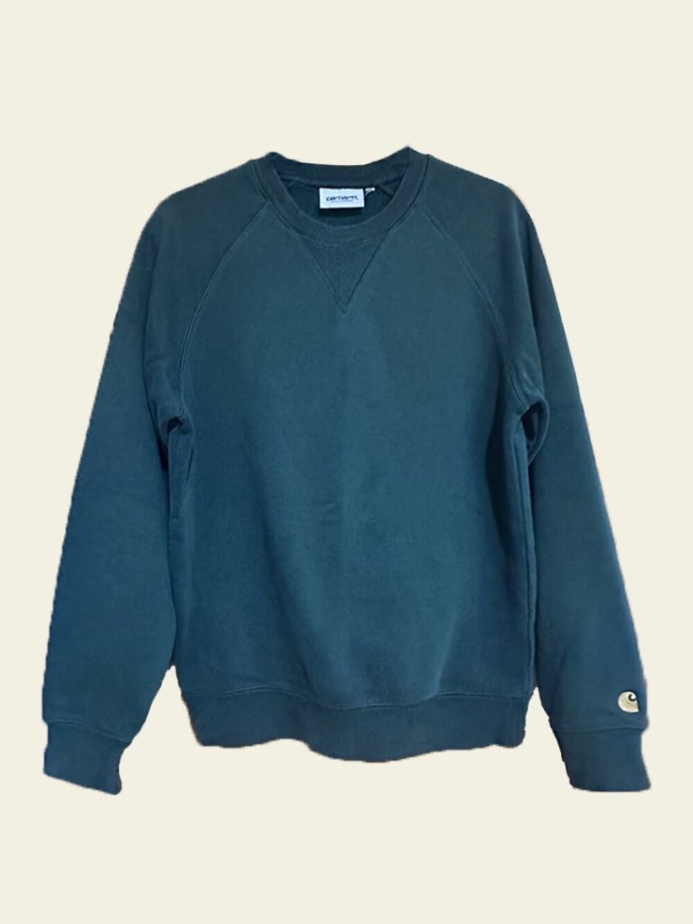 Carhartt Work in Progress Chase Sweat Dark Green Crew Neck Sweatshirt
